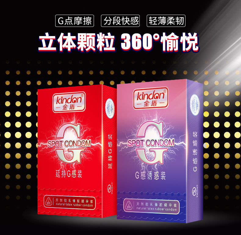 金盾避孕套G點系列組合裝2只裝(圖1)